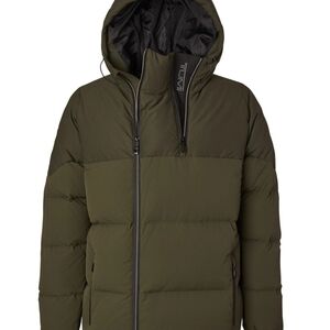 TUMI Men's Mini Ripstop Down Fill Quilted Heavyweight Puffer - Mens Nylon Jacket